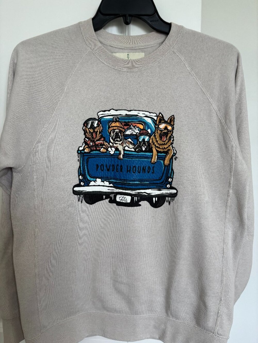Wild Tribute Powder Hounds Crewneck Sweater